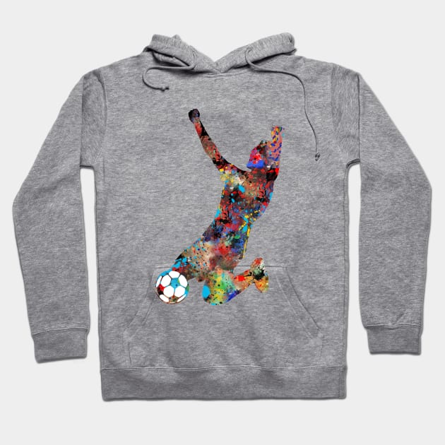 Football player Hoodie by RosaliArt